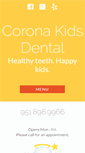 Mobile Screenshot of coronakidsdental.com